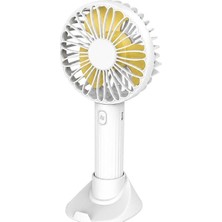 Powermaster PM-25081 Beyaz Fan Vantilatör 3 Kademeli Hız Ayarlı Taşınabilir Masaüstü Şarjlı