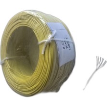 Chester 7 Damarlı Kalaylı Tam Bakır Montaj Kablosu 0.22 mm (100 Metre - Sarı)