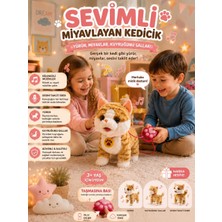 Magicway Sevimli Hareketli Sesli Kedi Köpek Oyuncak – Yürüyen, Müzikli, Ses Taklitli, Kuyruk Sallayan Peluş Oyuncak