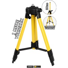 Assur 3 Kademeli Alüminyum Lazer Hizalama Tripodu 1 Metre Tripod