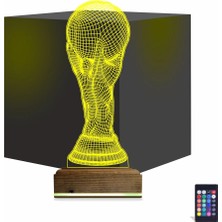 Luvivia Futbol Fifa Kupası 3D Lamba - Masa Gece Lambası