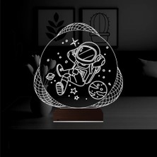 Luvivia Astronot Uzay 3D Lamba - Masa Gece Lambası