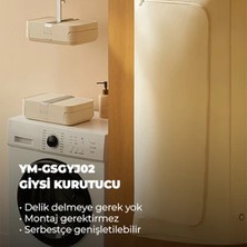 Lydsto Portatif Katlanabilir Çift Sterilizasyonlu Çamaşır Kurutma Makinesi - Krem