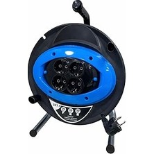 Gndz Home 4 Prizli Seyyar Kablo Makarası, 20 Metre Uzatma Kablosu, 3x1.5 Mm², Topraklı Sistem, Taşınabilir Tasarım, Dayanıklı Gövde, Ev Kullanımı, Bahçe Kullanımı, Atölye Kullanımı, Şantiye Kullanımı, Çok Amaçl