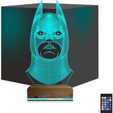 Luvivia Batman Çizgi Karakter 3D Lamba - Masa Gece Lambası