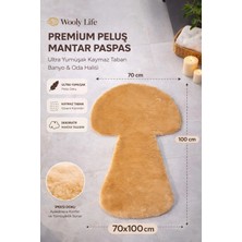 Wooly Life Peluş Halı Mantar Desen 70X100 Paspas Çocuk Odası