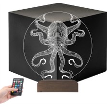 Luvivia Ahtapot Şekilli 3D Lamba - Masa Gece Lambası