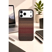 Kzn Tech iPhone 17 Pro Max Uyumlu M-Safe Destekli Açık Tuş Tasarımlı Karbon Fiber Görünümlü Premium Kılıf & Kapak