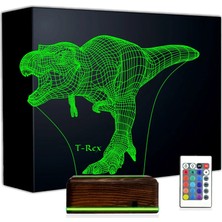 Luvivia Dinozor T-Rex 3D Lamba - Masa Gece Lambası