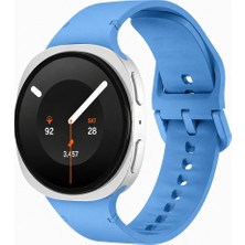 Sneezy Samsung Galaxy Watch 9 44MM 40MM Ile Uyumlu Metal Tokalı Purelux Soft Silikon Kordon