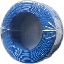 CHESTER Tek Damarlı Kalaylı Tam Bakır Zil Teli Montaj Teli 0.50 mm 100 Metre Mavi Zil Kablosu
