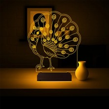 Luvivia Tavuz Kuşu 3D Lamba - Masa Gece Lambası