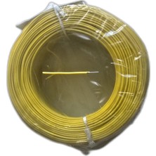 CHESTER Tek Damarlı Kalaylı Tam Bakır Zil Teli Montaj Teli 0.50 mm 100 Metre Sarı Zil Kablosu