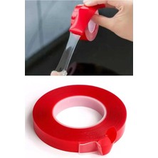 Herfie Çift Taraflı Silikon Montaj Bantı Sağlam Şeffaf Dayanıklı Bant 2 Metre x 2cm