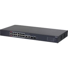 Dahua CS4220-16GT-240, 16PORT, Gigabit, Poe 240W, 2 Port Gigabit Uplink, 2 Port Sfp Gigabit Combo, Cloud Yönetilebilir, Switch