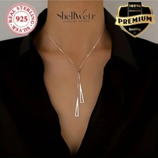 ShellWetr Elaria Sallantılı 925 Ayar Gümüş Kolye, Kadın Gümüş Kolye , Sallantılı Gümüş Kolye