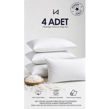 İz Home 4 Adet Smooth Dikdörtgen Kırlent Iç Yastık | Ultra Dolgun Orjinal Silikon Dolgu | Koltuk Köşe Yastık
