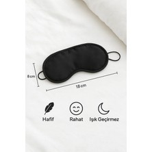 Herfie 2 Adet Uyku Maskesi Göz Bandı Işık Önleyici Gözlük Maske Bant Yoga Bandı
