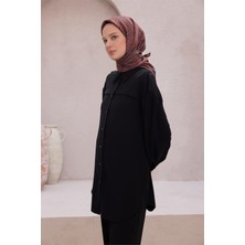 Belli Fresh Çizgili Desen Kırmızı Modal Eşarp 2102 - 07