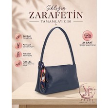 Yasel Takı & Çanta Siena Model Kadın Fular Detaylı Fermuarlı Baget El Kol ve Omuz Çantası
