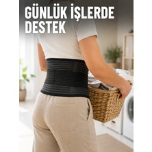 Ruhes Bel Destekli Çalışma Korsesi Ayarlanabilir Elastik Cırtlı Bel Desteği
