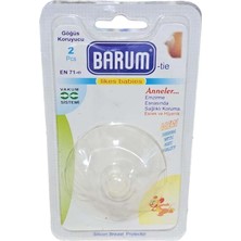 Barum 2'li Silikon Göğüs Koruyucu Uç Seti - Emziren Anneler Için Çatlak Karşıtı, Doğal Temas Sağlayan Ince Silikon Meme Ucu Koruyucusu