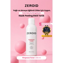 Akneye Eğilimli Ciltler İçin Uygun Sebum Dengeleyen Nazik Peeling Etkili Tonik ZEROID Pimprove Toner