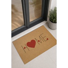 Reflexa Kapı Önü Halı Paspas "home" Yazılı Kalpli 60 x 40