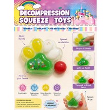 Renkli Patili Sıkma Oyuncağı – Decompression Squeeze Stres Giderici Oyuncak