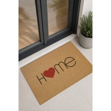 Reflexa Kapı Önü Halı Paspas "home" Yazılı Kalp Desenli 60 x 40