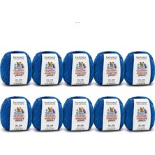 Oxford İplik 10'lu Paket Oxford Baby Cotton Amigurumi Punch 50GR/150M NO:220 Mavi