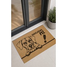 Reflexa Kapı Önü Halı Paspas "havlasam Mı?" Yazılı Köpek Desenli 60 x 40