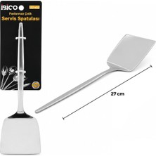 Ttt Metal Servis Spatulası - Krom Renk - 27 cm - Paslanmaz Çelik-T