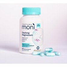 Moni Daylong Magnesium Magnezyum Bisglisinat, Magnezyum Sitrat, B6 Vitamini, Piperin 60 Vegan Kapsül Takviye Edici Gıda
