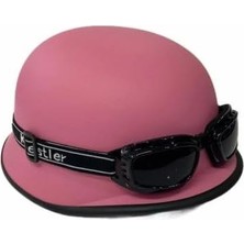 Elf 130 Nazi Kaskı Mat Pembe Pembe Tek Ebat