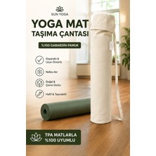 SUNYOGA Yoga Matı Çantası %100 Pamuk Gabardin Tpe Pilates Minderi Taşıma Çantası Ayarlanabilir Askılı
