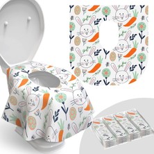 Relyo Tek Kullanımlık Klozet Kapağı Kılıfı, 20'li Paket, Su Geçirmez, Çocuklar ve Yetişkinler Için Ideal, Ekstra Büyük, Seyahat Için Tek Tek Ambalajlı, Umumi Tuvaletlerde Yeni Yürümeye Başlayan Çocuk