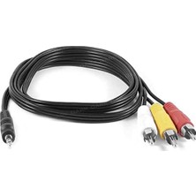 Dark DK-CB-VCOMX35 1 M Kompozit Rca - 3.5mm Video ve Ses Kablosu