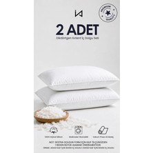 İz Home 2 Adet Smooth Dikdörtgen Kirlent Iç Yastığı | Orijinal Silikon Dolgu | Koltuk Köşe Yastığı | Ultra Dolgun | Vakumlu Ambalaj