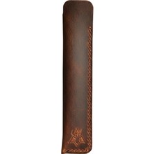 Oh Deer Leather Hakiki Deri Kalem Kılıfı – Tek Kalemlik Şık Koruma Kılıfı - Taba