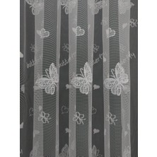 Perdealemi Kelebek Desenli Çocuk Odası Perdesi, 100X250, Seyrek Pile, 1/2