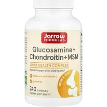 Jarrow Formulas Glukozamin + Kondroitin + Msm, 240 Kapsül