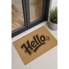 Reflexa Kapı Önü Halı Paspas "hello :)" Yazılı 60 x 40