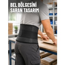 Ruhes Çalışma Korsesi Güçlendirilmiş Elastik Bantlı Ayarlanabilir Bel Desteği