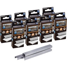 Bostitch Standart Zımba, 1/4" Uzunluk, Kutu Başına 5000, 8'li Paket