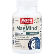 Jarrow Formulas Vegan Magmind, Verimlilik, 60 Bitkisel Kapsül