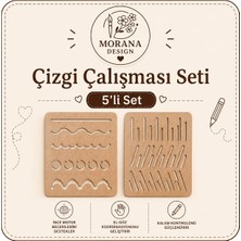 Morana Design Çizgi Çalışması Seti 5’li – Okul Öncesi Ince Motor ve Kalem Kontrolü Geliştirici Eğitim Materyali