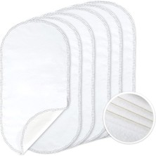 Tıllyou 6pk Daha Yumuşak Değişen Ped Astarları Su Geçirmez, 68,56 cm x 33,02 cm Yıkanabilir Yeniden Kullanılabilir Masa Örtüsü Astarları Çift Katman, %100 Pamuk Flanel Yüzey, 6 Adet