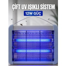 GRAYLINE Elektrikli Sinek ve Sivrisinek Öldürücü 12W Çift Uv Işıklı Böcek Lambası