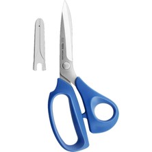 Kai V5210 Kumaş Kesim Makası, 21 Cm, Mavi Plastik Saplı, Kılıflı